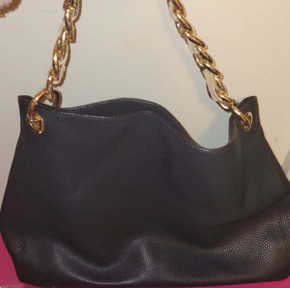 Mark and Graham navy bag purse hobo style shoulder bag gold Hardware - Picture 15 of 15